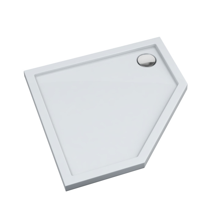 Schedline Brodzik kompozytowy Stabilsound Plus® Estima 80x80x5 cm, pięciokątny, Gwarancja 15 lat